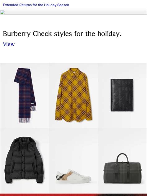 burberry thanksgiving gifts for girls|Burberry signatures for men.